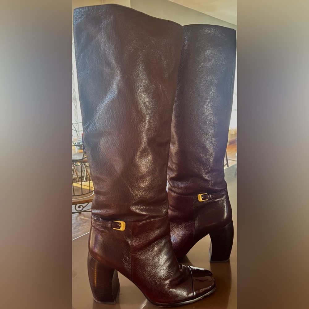 Tory Burch Brown Heeled Boots